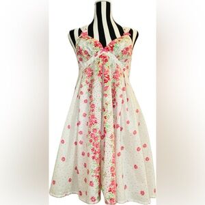 Betsey Johnson Floral Cotton Nightie